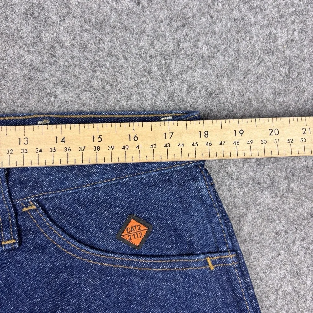 Wrangler Fr Jeans Mens 36x32 New With Tags Cat 2 Flame Resistant Blue Denim Work